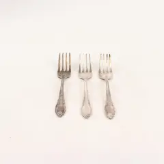 Lot Of 3 Wm Roger & Sons Remembrance (Silverplate) Flatware Baby Fork
