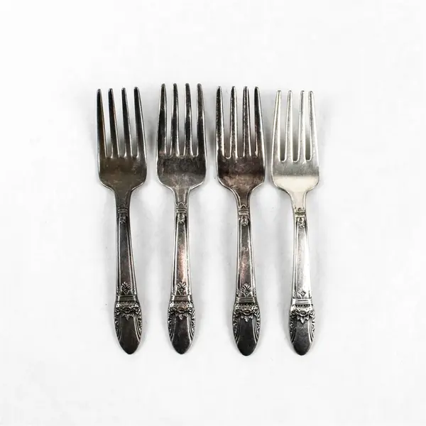 Lot Of 4 Wm Roger & Sons First Love (Silverplate) Flatware Baby Forks