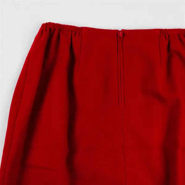 Norton McNaughton Women's 10 (Jacket) and 12 (Skirt) Red 100% Wool Matching Set