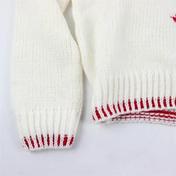 NWT Coco and Shay Women's XL White/Red Lobster Graphic Knit Pullover Sweater