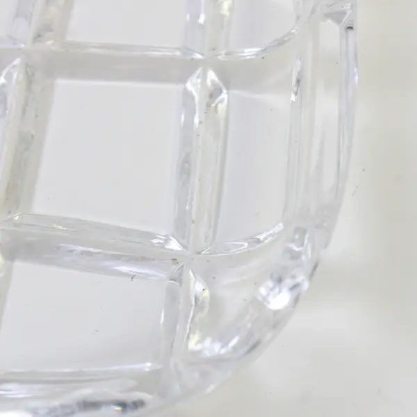 Vintage Criss Cross Clear Pressed Glass Vegetable Serving Platter 12"
