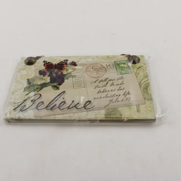 Demdaco "Believe" 2008 Postcards From Heaven Hanging Plaques Series 6.25" x 4"