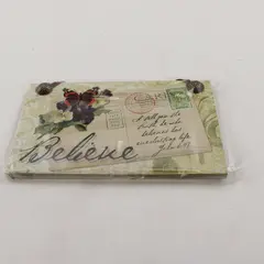 Demdaco "Believe" 2008 Postcards From Heaven Hanging Plaques Series 6.25" x 4"