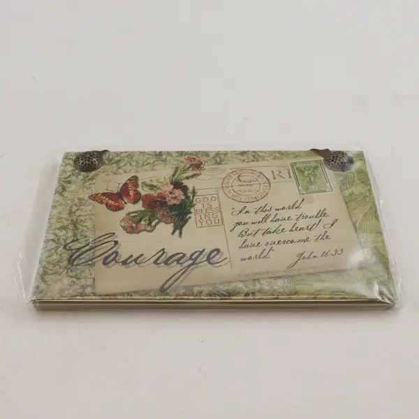 Demdaco "Courage" 2008 Postcards From Heaven Hanging Plaques Series 6.25" x 4"