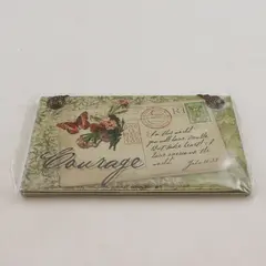 Demdaco "Courage" 2008 Postcards From Heaven Hanging Plaques Series 6.25" x 4"