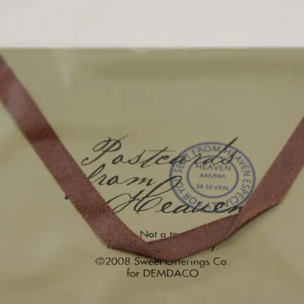 Demdaco "Courage" 2008 Postcards From Heaven Hanging Plaques Series 6.25" x 4"