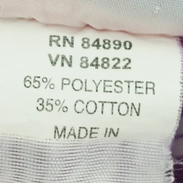 American Sweetheart Purple/White Horizontal Long Sleeve Button Up Womens Size XL