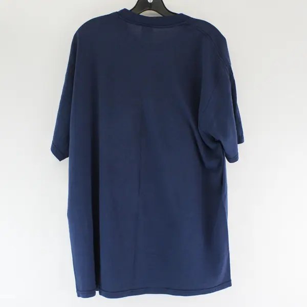 Fashion Gear Solid Blue Moon/Star Print Short Sleeve T-Shirt Women's Size XL