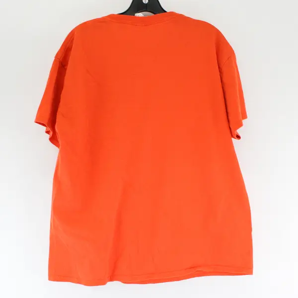 Gildan Orange "Hillside Summer Bash" Print Short Sleeve T-Shirt Men's Size L