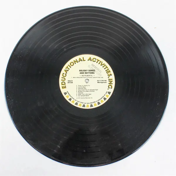 Hap Palmer Holiday Songs & Rhythms 12" Vinyl Record