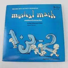 MUSICAL MATH Addition/Subtraction LP + Workbook  12" Vinyl Record
