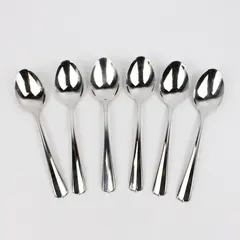 Set of 6 Oneida Gala-Impulse Stainless Steel Soup Spoons