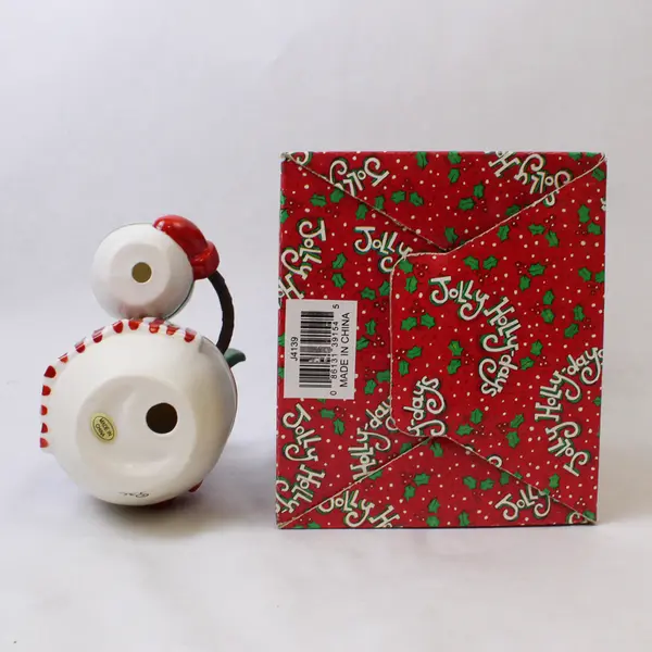 Jolly Holly-Days 6" Kiss The Cook Porcelain Table Piece Kurt Adler Open Box