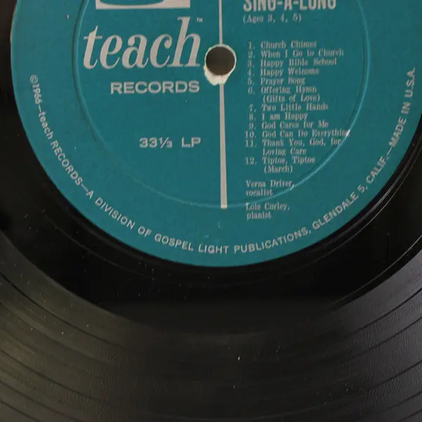  Little Ones Sing A Long 12" Vinyl Record
