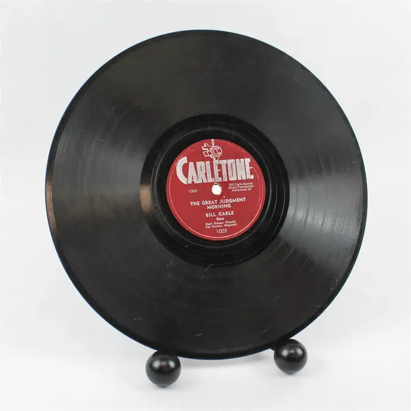Bill Carle The Great Judgment Morning/the Lord's Prayer 10" Shellac Record