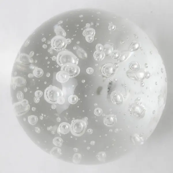 Murano Style Bullicante Art Glass Paperweight 3.5in Sphere