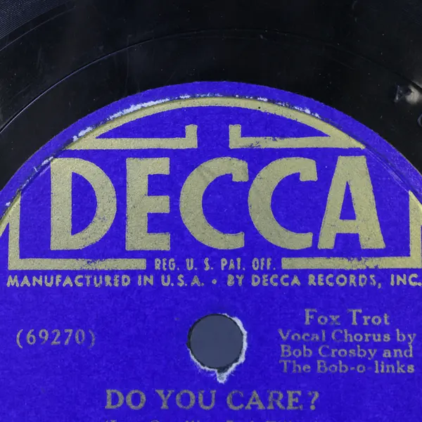 Bob Crosby  Do You Care? Will You Still Be Mine? 10" Shellac