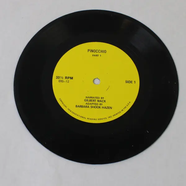 Pinocchio with  Children's  Book / 7" Vinyl Record