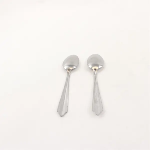 Lot of 2 Royal (Flatware) RFL9 Pattern Stainless Steel Teaspoons 6" Long Good