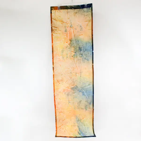 Blue & Orange Printed Rectangular Wall Hanging Fabric Home Decor 17"x57"