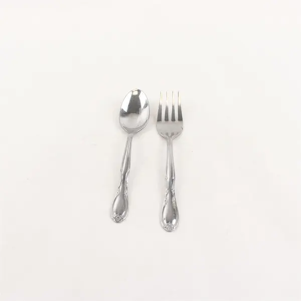 Lot of 2 International Silver Chapel Hill Pattern SS 1 Teaspoon 1 Salad Fork 6" 