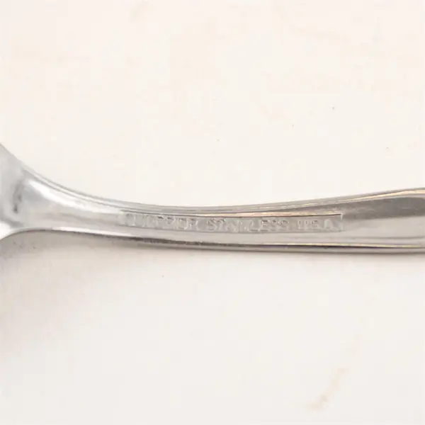 Lot of 2 International Silver Chapel Hill Pattern SS 1 Teaspoon 1 Salad Fork 6" 