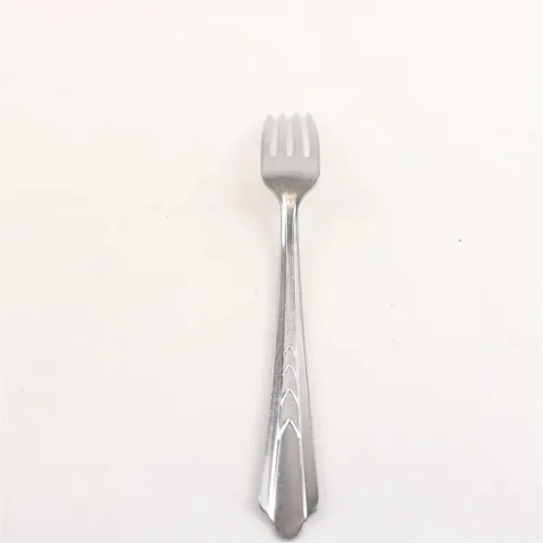 Ekco Silver EKS7 Pattern Stainless Square Bowl Dinner Fork 7.25" Long Good 