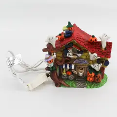 Unbranded Spooky Hollow Light Up Porcelain Halloween House (Tested & Works)