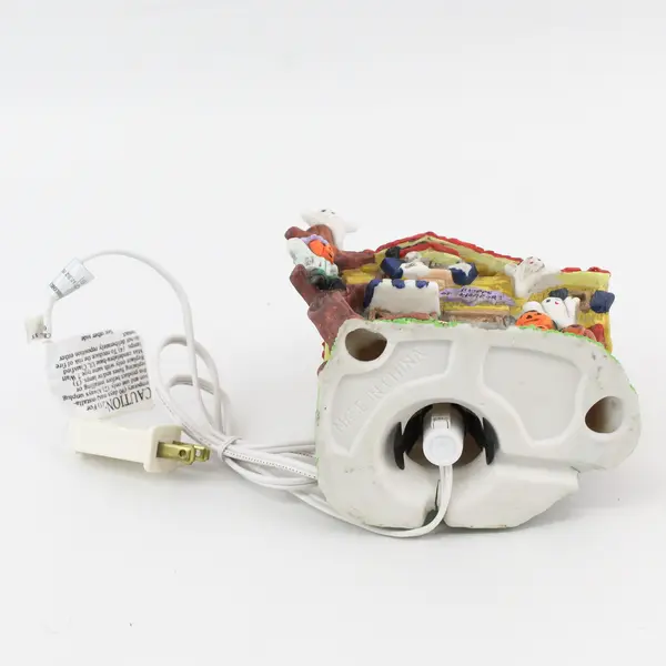Unbranded Spooky Hollow Light Up Porcelain Halloween House (Tested & Works)