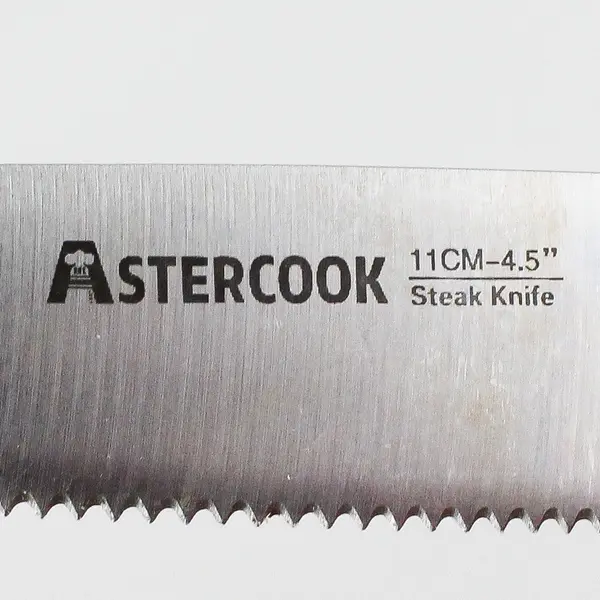 Set Of 14 Out Of 15 Astercook Kitchen Stainless Steel Knife Wooden Storage Block
