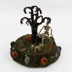 Department 56 Halloween Village Collection "Taking Bones For A Walk" (Untested)