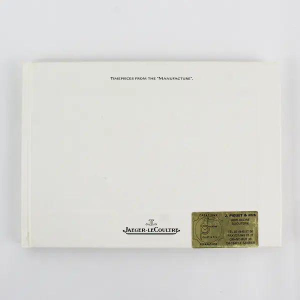 VTG Jaeger-LeCoultre Timepieces from the "Manufacture" 1993/94 Catalog Good