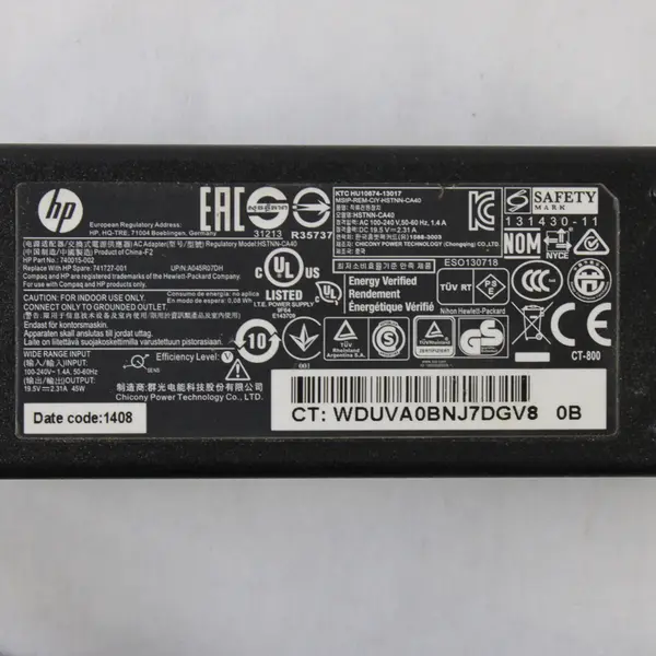 Genuine HP 65W AC Adapter 4.5mm Tip Laptop Charger 
