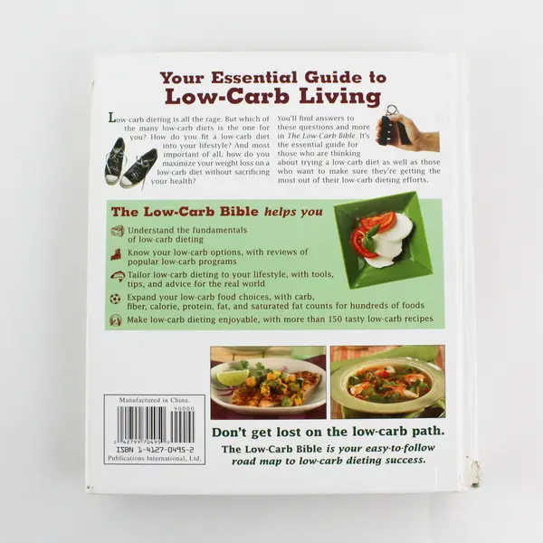 The Low-Carb Bible 2003 Hardcover Illustrated Cookbook
