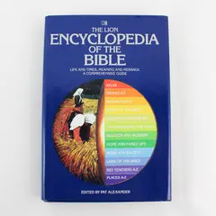 VTG The Lion Encyclopedia of the Bible 1987 Hardcover DJ Revised Edition Good
