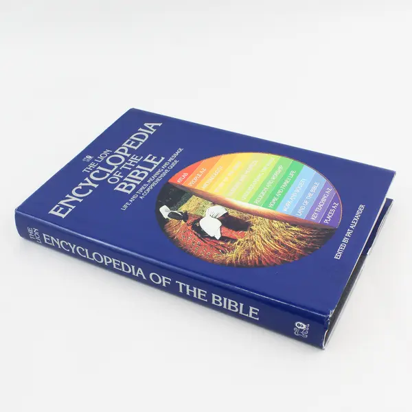 VTG The Lion Encyclopedia of the Bible 1987 Hardcover DJ Revised Edition Good