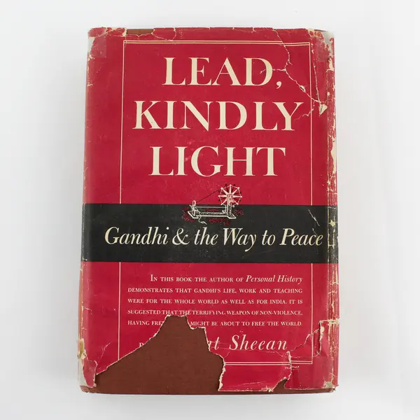 Vintage Lead, Kindly Light Vincent Sheean 1949 HC DJ Gandhi & the Way to Peace