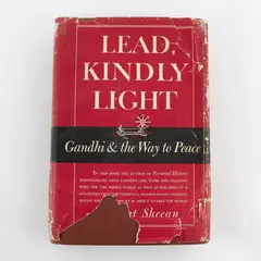 Vintage Lead, Kindly Light Vincent Sheean 1949 HC DJ Gandhi & the Way to Peace