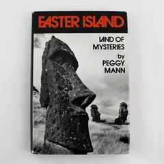 Vintage Easter Island Land of Mysteries Peggy Mann 1976 HC DJ Illustrated Good 