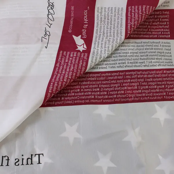 Flag of Honor For the Victims of 9/11 WTC Twin Towers Attack 2001