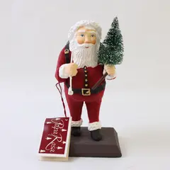 Dept 56 Papa Rosa Santa Flocked Figurine 7 in Holiday Collectible