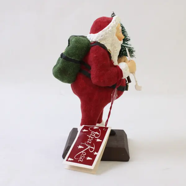 Dept 56 Papa Rosa Santa Flocked Figurine 7 in Holiday Collectible