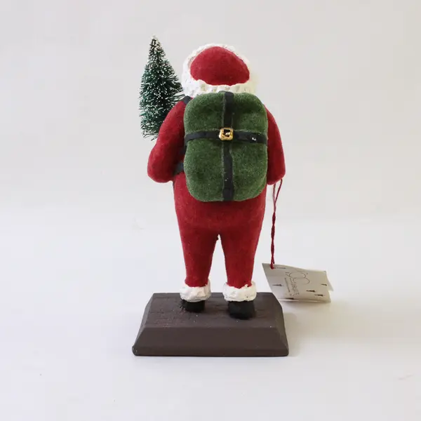 Dept 56 Papa Rosa Santa Flocked Figurine 7 in Holiday Collectible