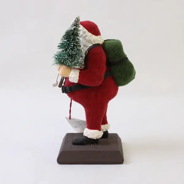 Dept 56 Papa Rosa Santa Flocked Figurine 7 in Holiday Collectible