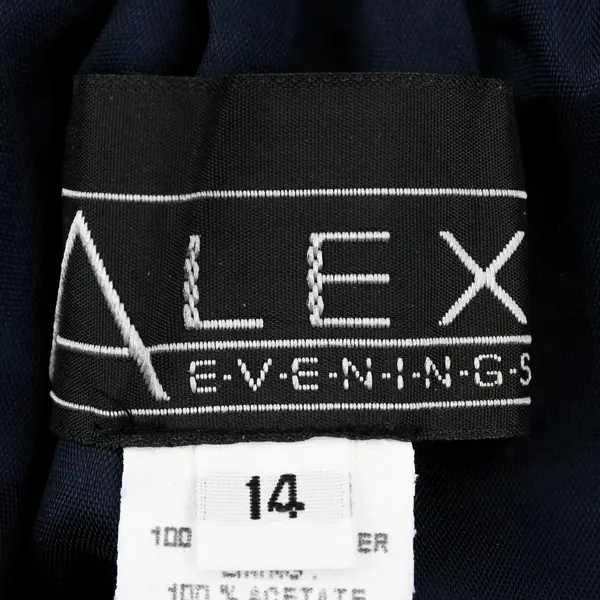 Alex Evenings Midnight Blue Full-Length Skirt Women's Size 14
