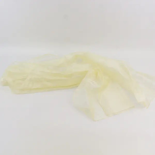 David's Bridal Butter Yellow Full-Length A-Line Skirt with Sash Women's Size 10