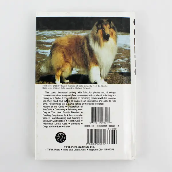 Collies by Diane McCarty 1990 Edition Hardcover Illustrated Good Condition