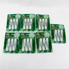 Set of 7 Vintage Sterling Christmas Tree Light Add-On Reflectors 42pc