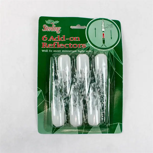Set of 7 Vintage Sterling Christmas Tree Light Add-On Reflectors 42pc
