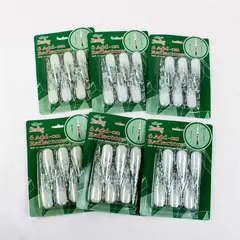 Set of 6 Vintage Sterling Christmas Tree Light Add-On Reflectors 36pc